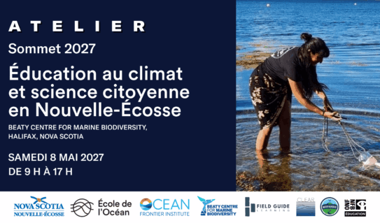 Sommet 2027 : Éducation au climat et science citoyenne en Nouvelle-Écosse